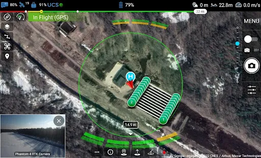 Screenshot di UgCS for DJI