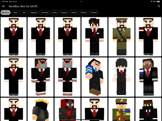 SandBox Skin for MCPE iPad  Ekran Görüntüleri