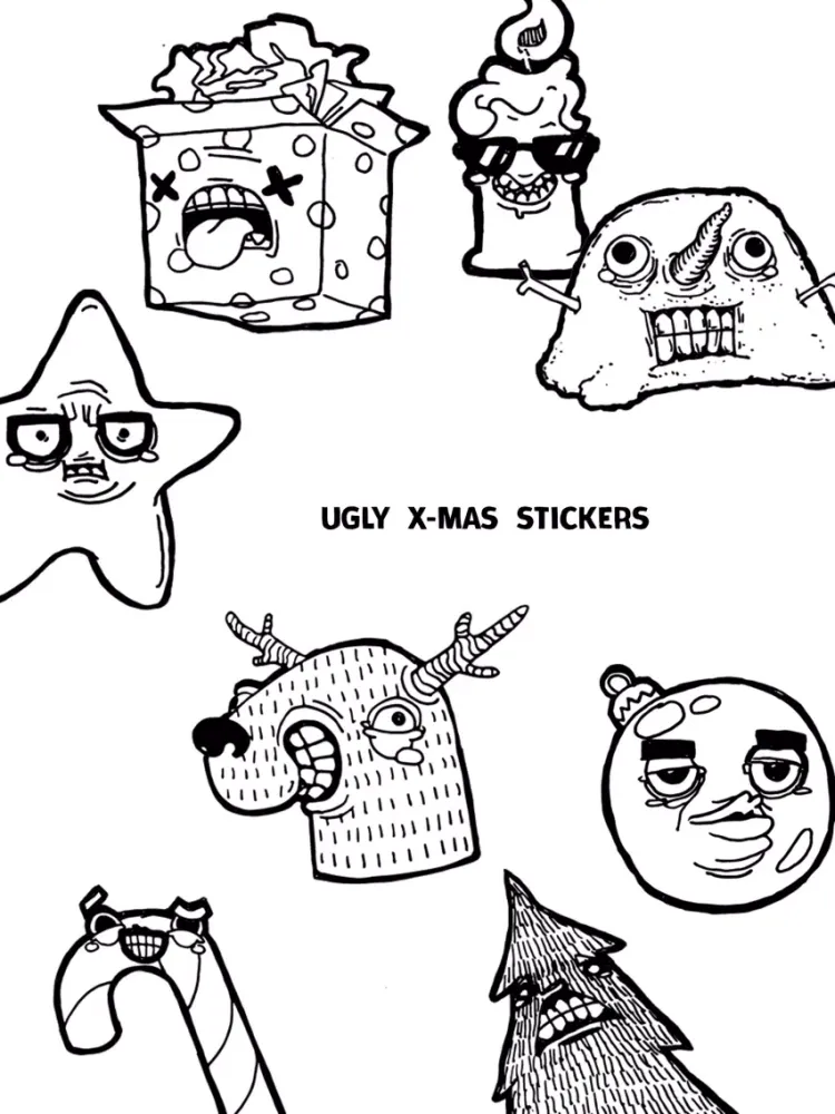 Capturas de pantalla de Ugly X-Mas Stickers iPad 