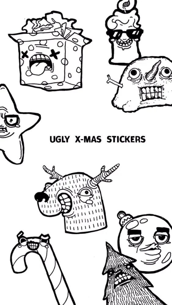 Capturas de pantalla de Ugly X-Mas Stickers