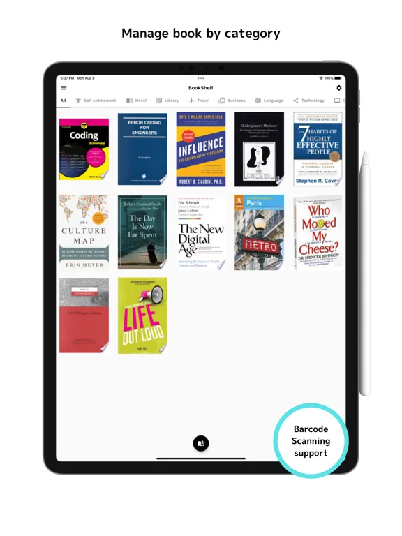 Reading tracker BookNotes iPad  Screenshots