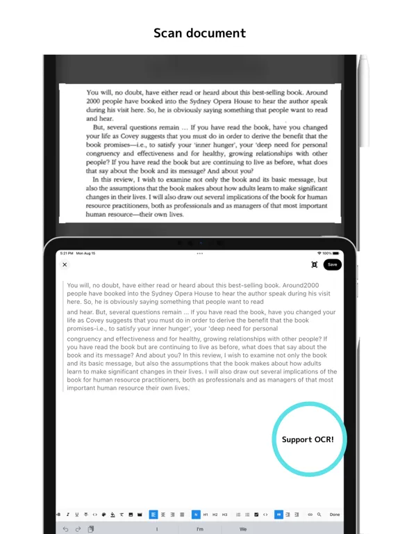 Reading tracker BookNotes iPad  Screenshots