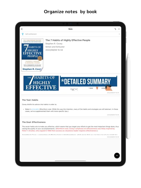 Reading tracker BookNotes iPad  Screenshots