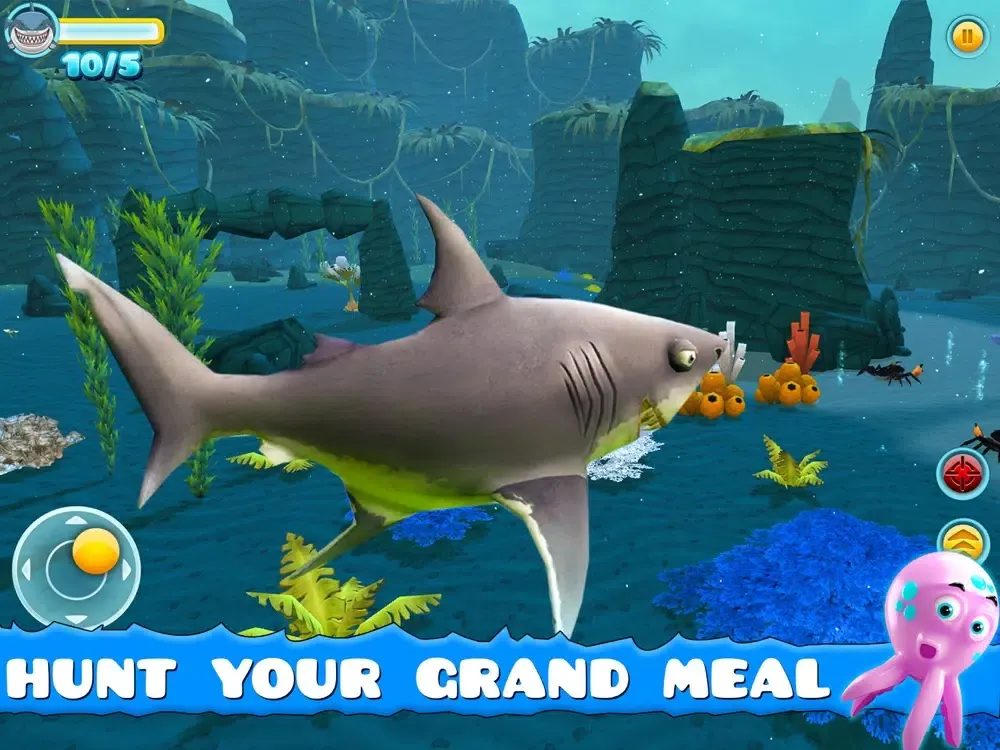 Capturas de tela do Hungry Fish Feed And Grow iPad 
