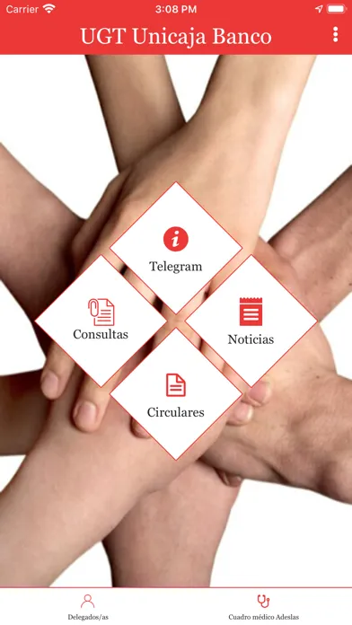 Ảnh chụp màn hình của UGT Unicaja Banco