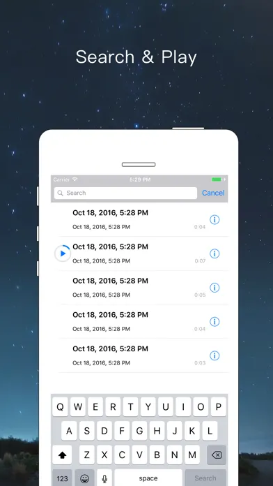 Voice Recorder MRecorder - voice audio memos free Ekran Görüntüleri