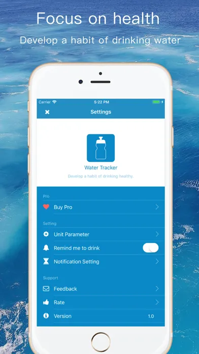 Captures d'écran de Water Tracker - health remind
