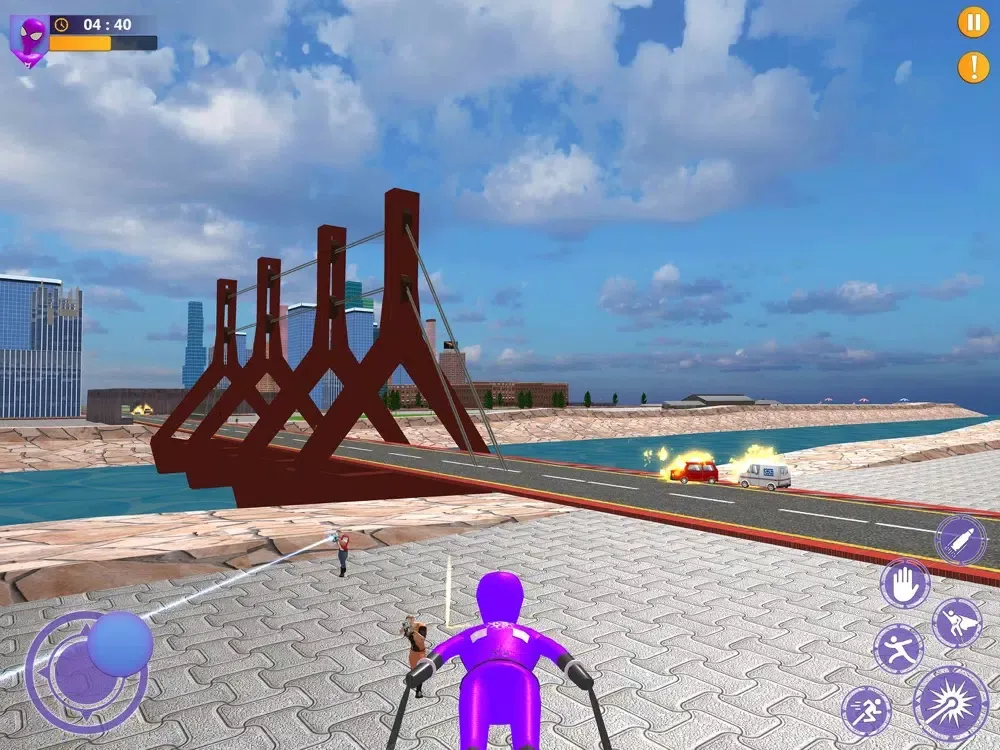 Capturas de tela do Stickman Fight: Rope Hero Game iPad 