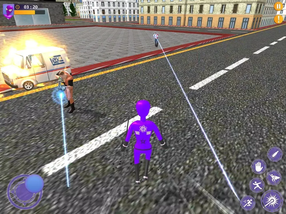 Capturas de tela do Stickman Fight: Rope Hero Game iPad 