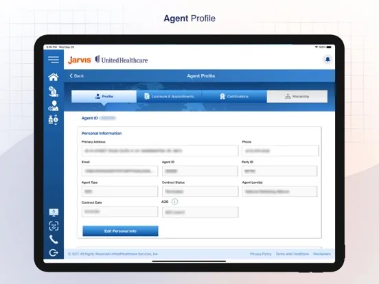 تصاویر Jarvis (UnitedHealthcare) iPad 