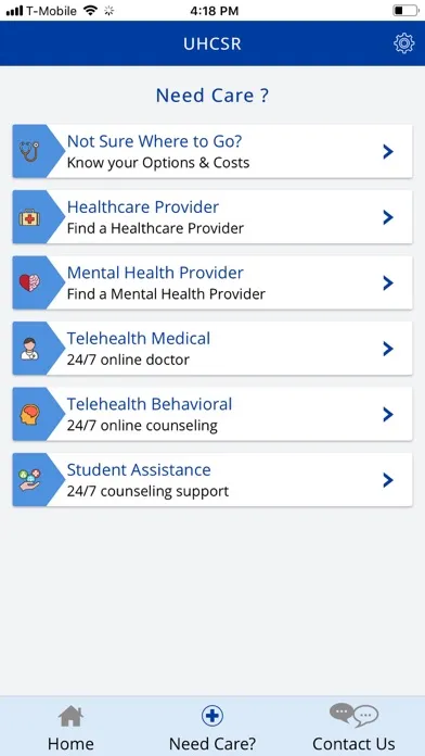 Captures d'écran de UHC Student Resources