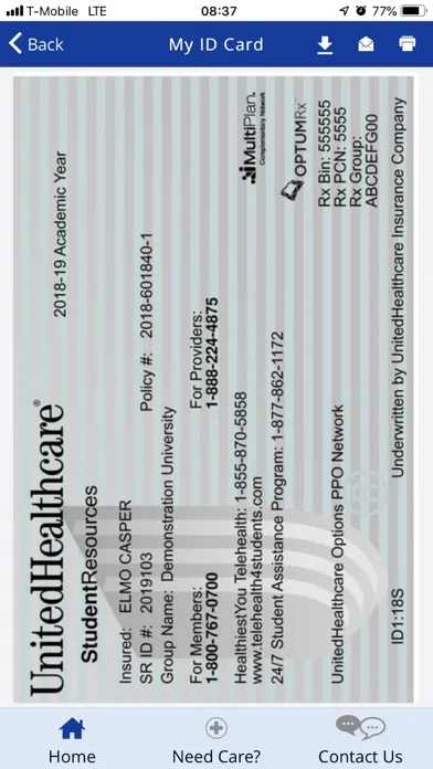 Captures d'écran de UHC Student Resources