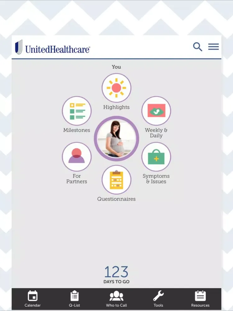 ภาพหน้าจอของ UHC Healthy Pregnancy iPad 