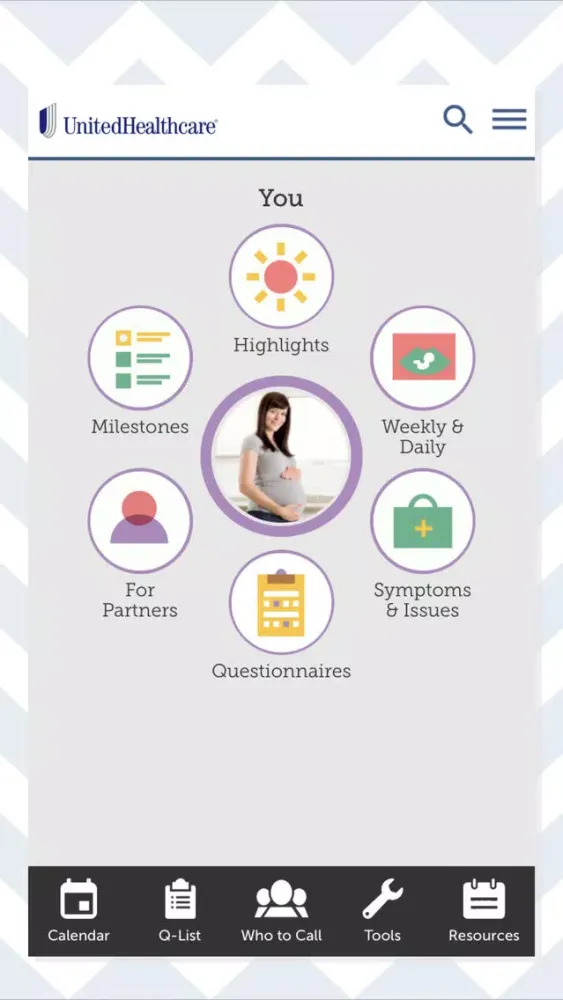 ภาพหน้าจอของ UHC Healthy Pregnancy