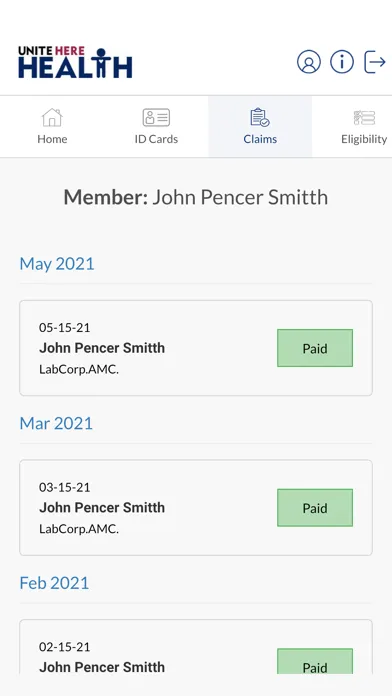 Скриншоты UHH Member Portal