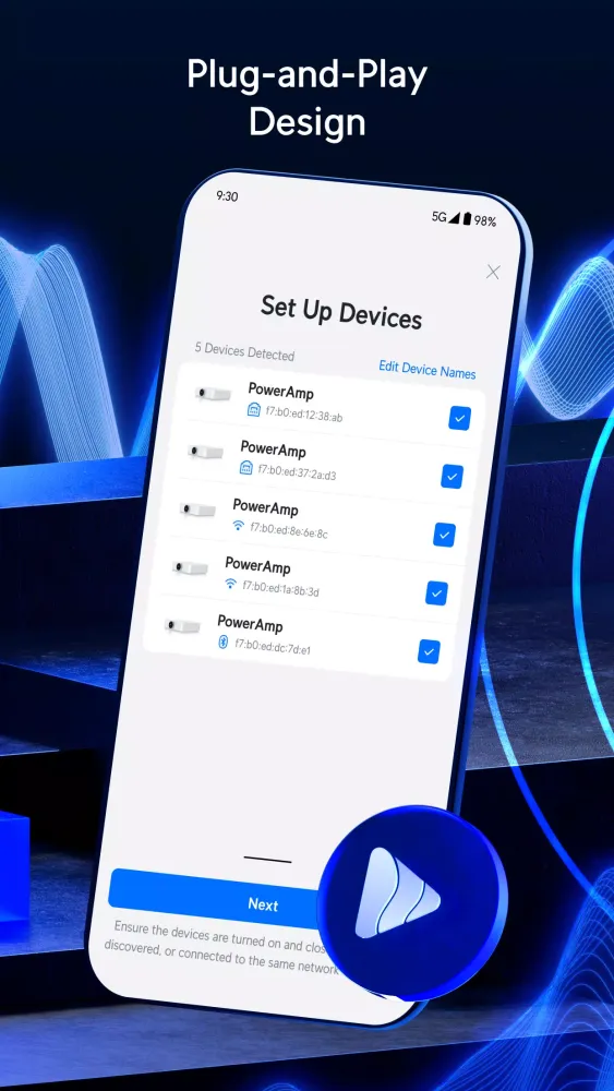 Capturas de tela do UniFi Play