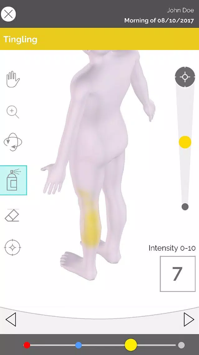 Captures d'écran de UIC Daily Patient Symptom Recorder