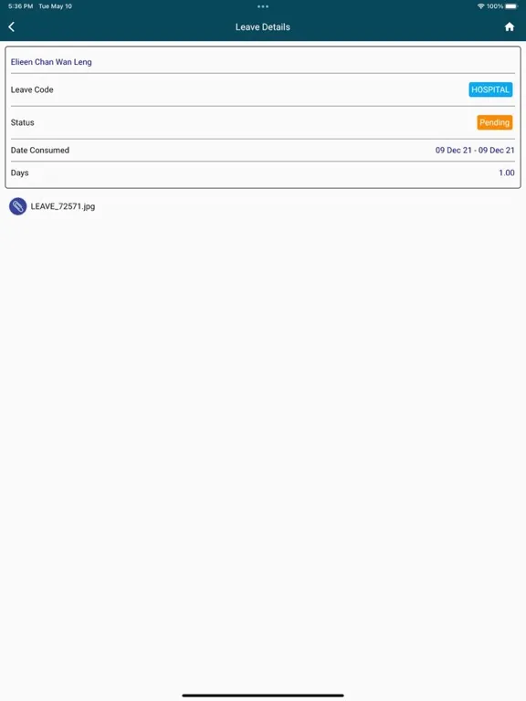 ภาพหน้าจอของ PAYmaster Mobile iPad 