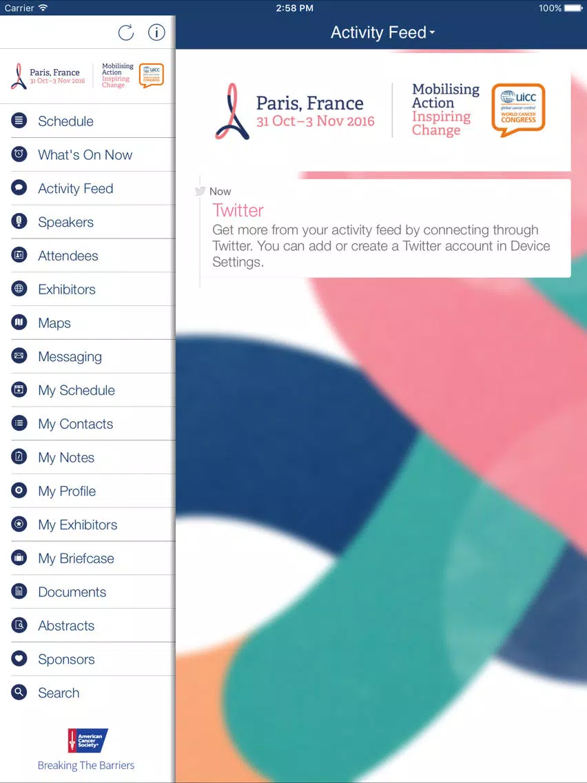 2016 World Cancer Congress iPad  স্ক্রিনশট