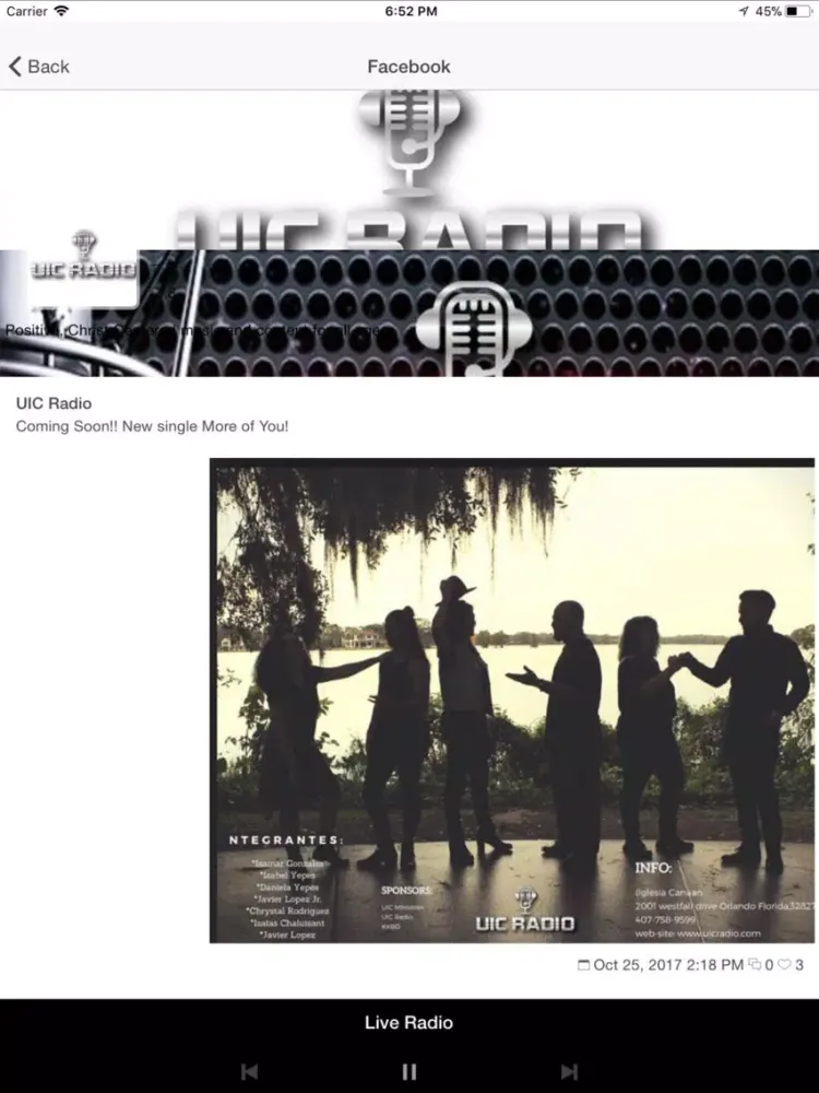 UIC Radio iPad 應用截圖
