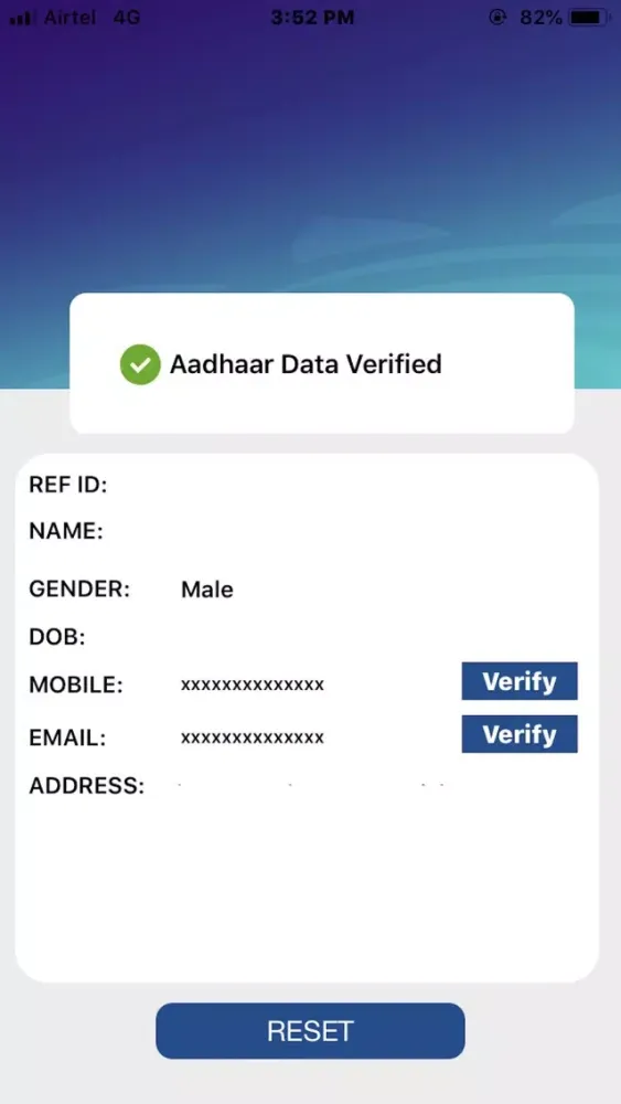 Screenshot di Aadhaar QR Scanner