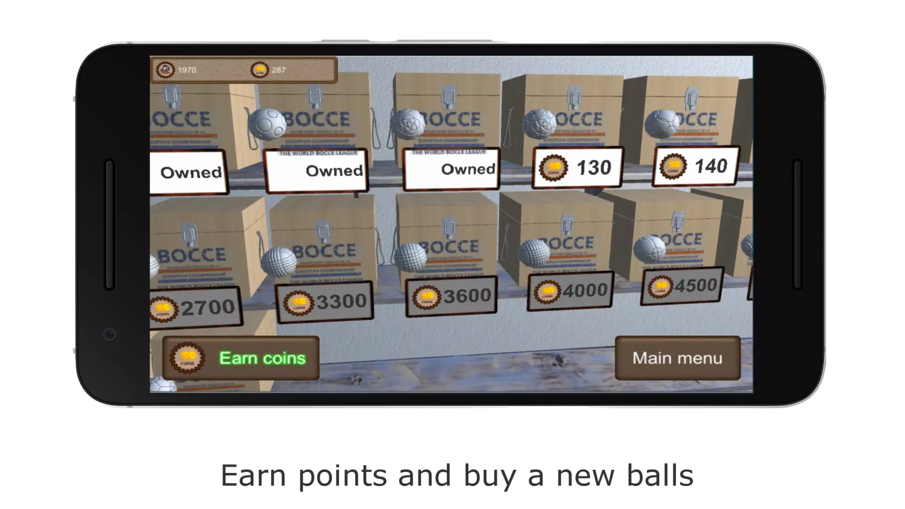 Tangkapan layar 3D Bocce Ball