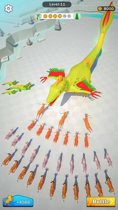Merge Animal - Dinosaur Fight سکرین شاٹس