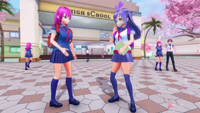 Anime School Girl Love Life 3D স্ক্রিনশট