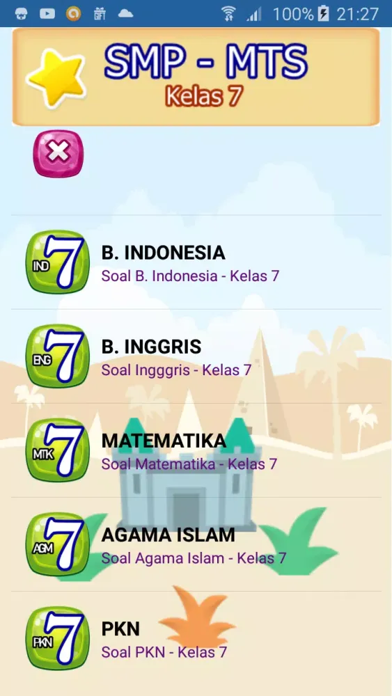 Soal Ujian Kelas 7 SMP MTS應用截圖