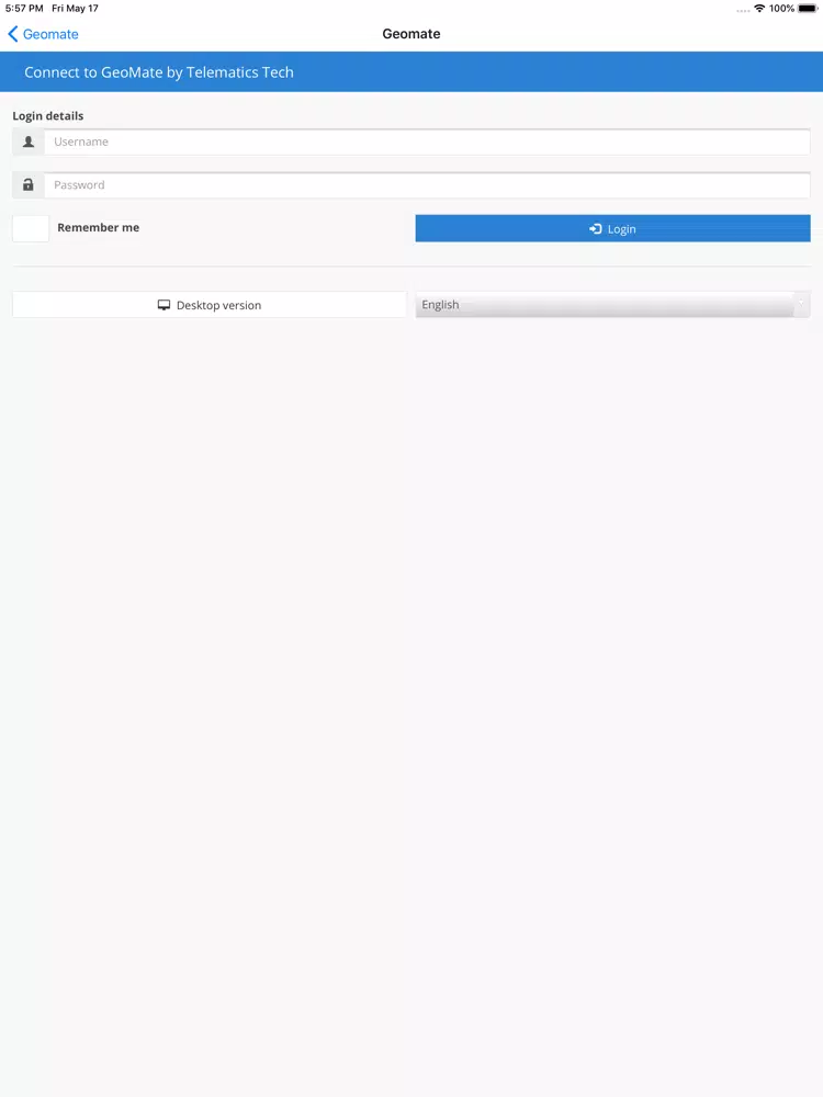 geomate track iPad  स्क्रीनशॉट