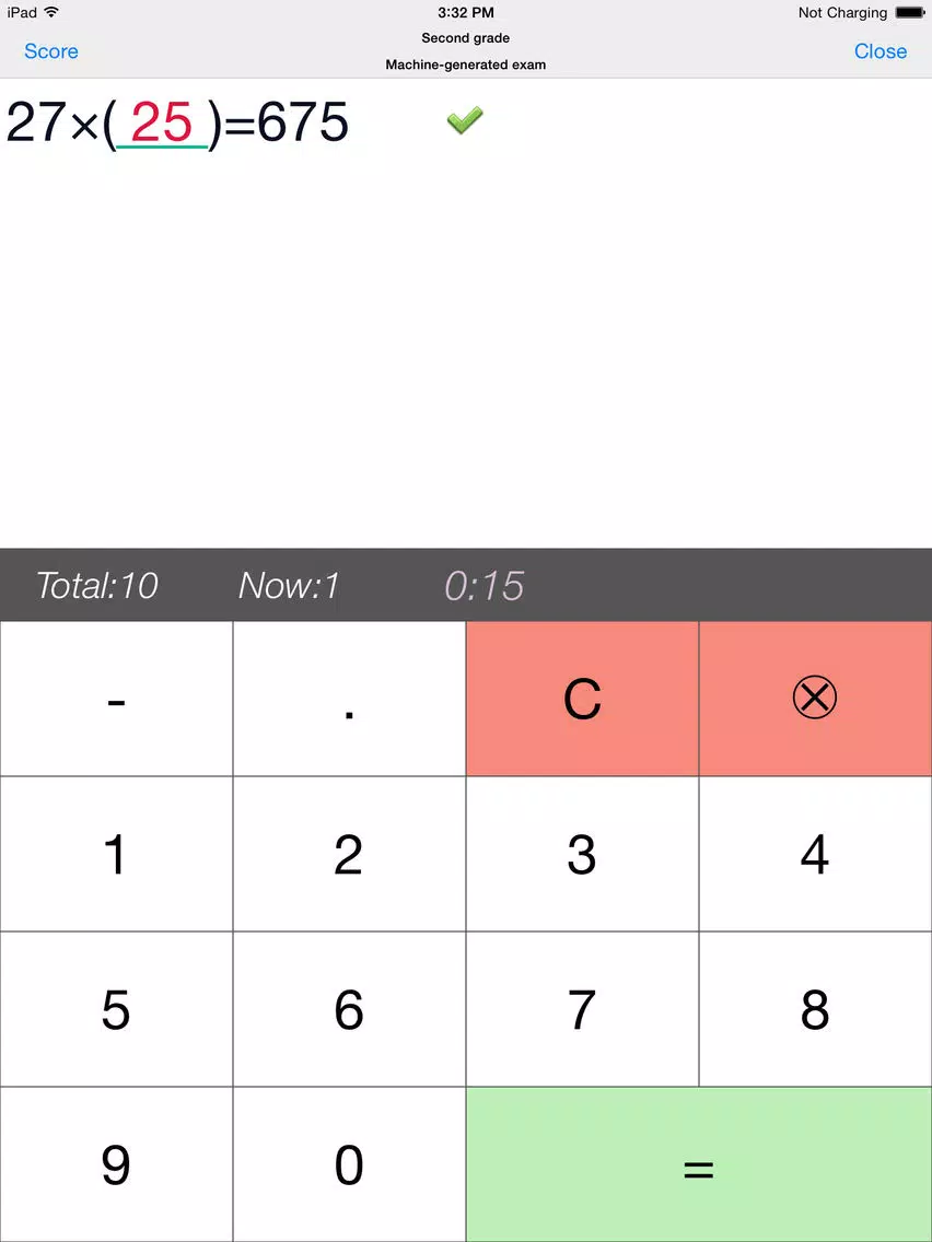 Kids Math Mental iPad 应用截图