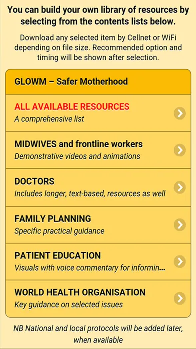 GLOWM Safer Motherhood स्क्रीनशॉट
