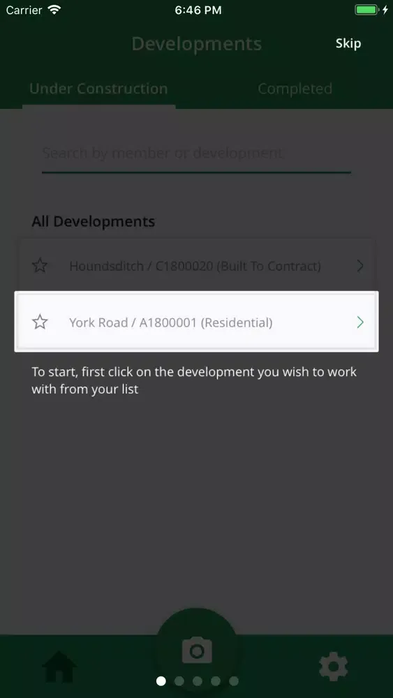 Checkmate REDI Site Inspection Screenshots