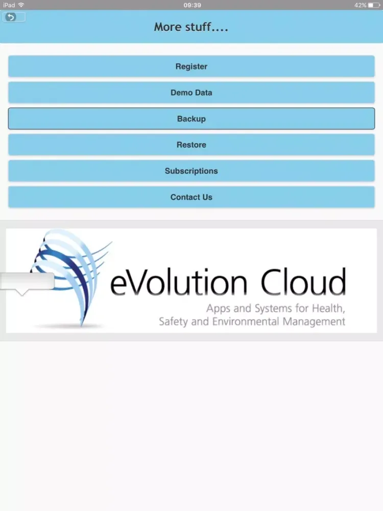 eVolution Safety Notifications iPad Screenshots
