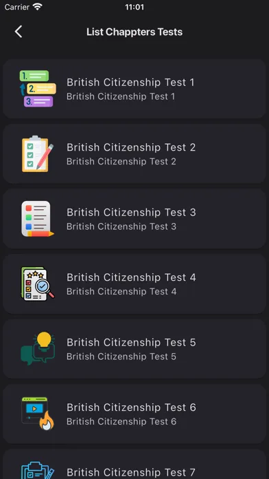 Ảnh chụp màn hình của Life in the UK 2024 Tests