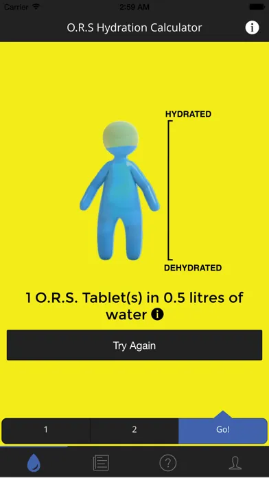 Скриншоты O.R.S. Hydration Calculator
