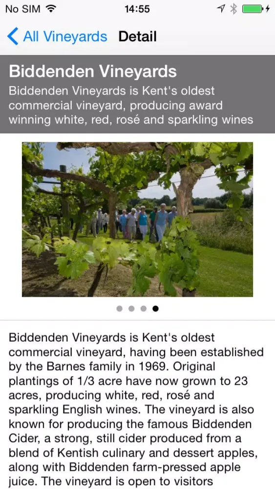 South East Vineyards Guide应用截图