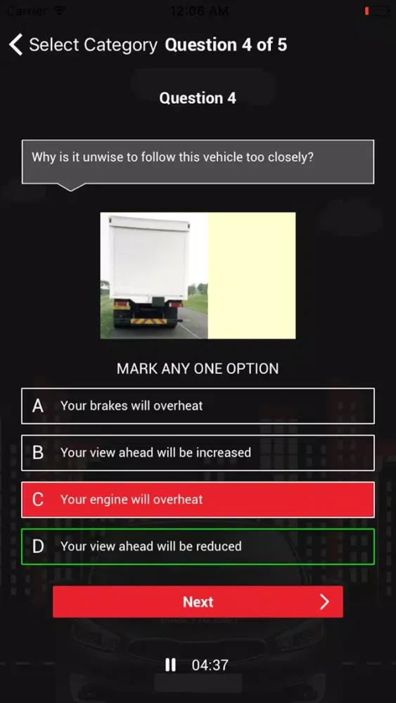 Smart Learner Theory Test Screenshots