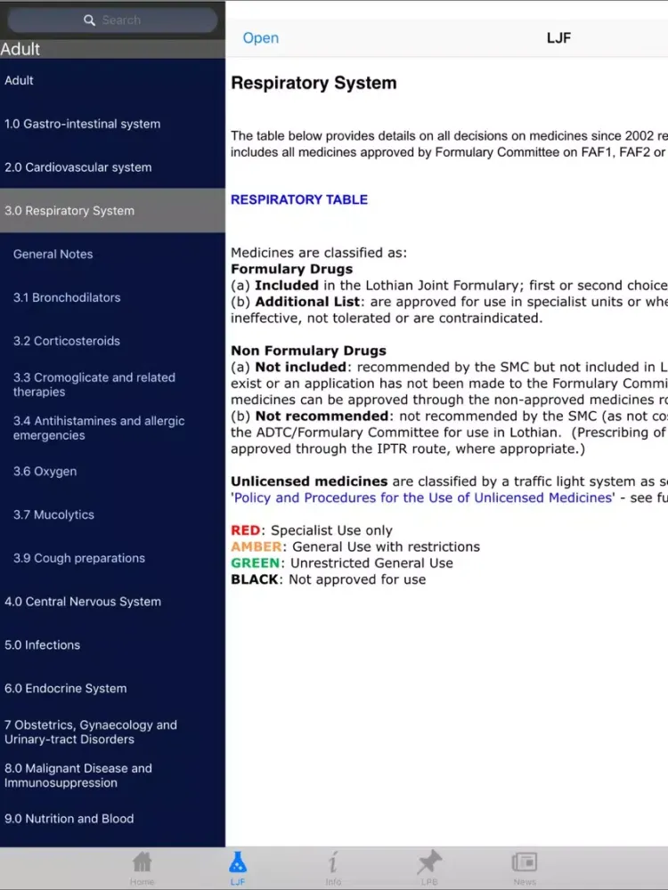 Lothian Joint Formulary iPad  سکرین شاٹس