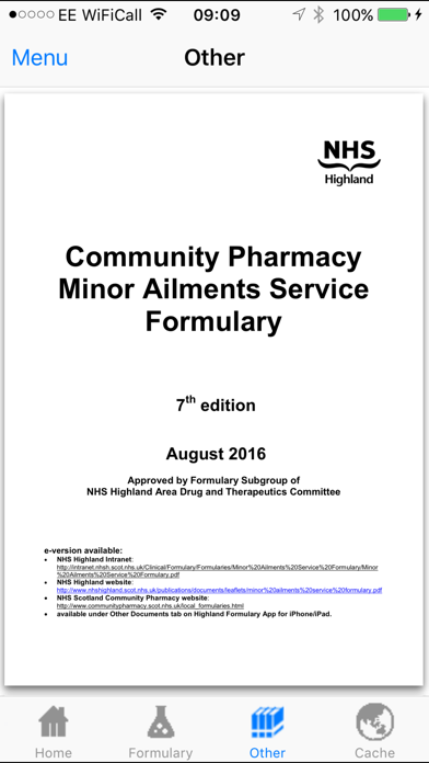 NHS Highland Formulary應用截圖