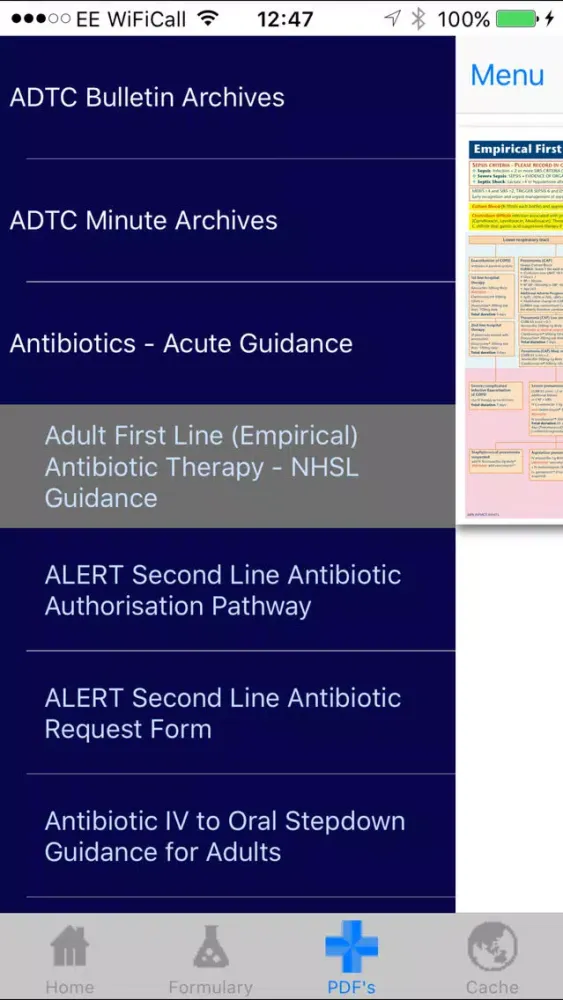 Capturas de tela do Lanarkshire Formulary