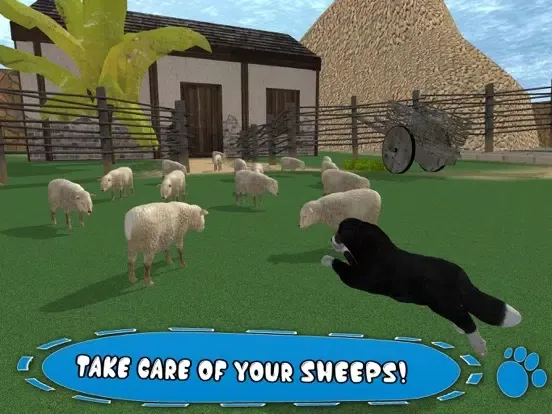 Tangkapan skrin Sheep Run Dog Simulator 3D: Farm Lamb and Wool Transport through Transporter truck and Airplane iPad 