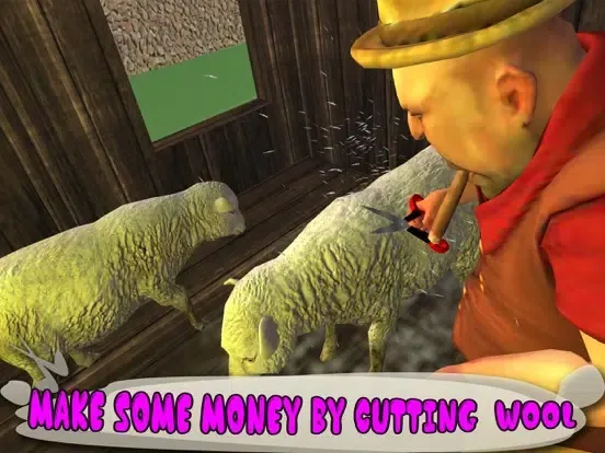 Tangkapan skrin Sheep Run Dog Simulator 3D: Farm Lamb and Wool Transport through Transporter truck and Airplane iPad 