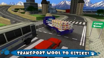 Tangkapan skrin Sheep Run Dog Simulator 3D: Farm Lamb and Wool Transport through Transporter truck and Airplane
