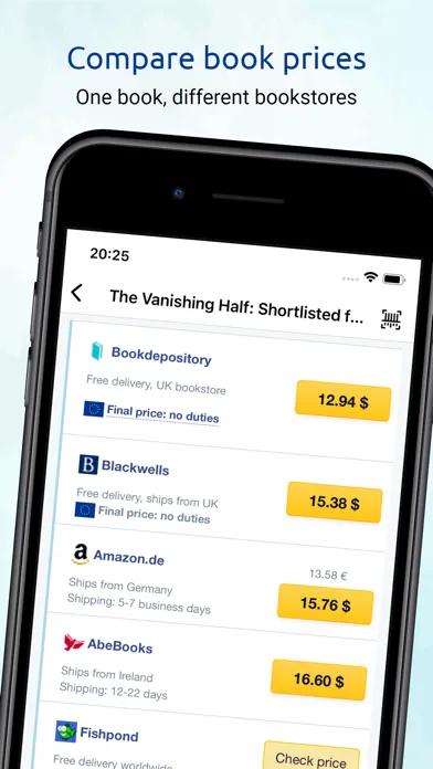 Capturas de pantalla de Bookstores.app: compare prices