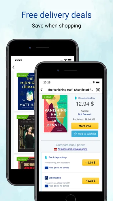 Capturas de pantalla de Bookstores.app: compare prices