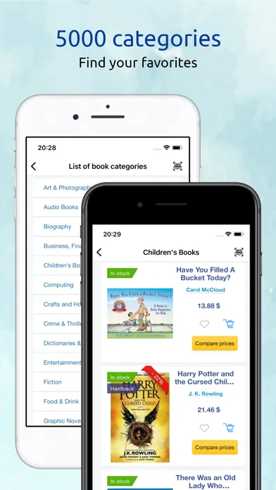 Capturas de pantalla de Bookstores.app: compare prices