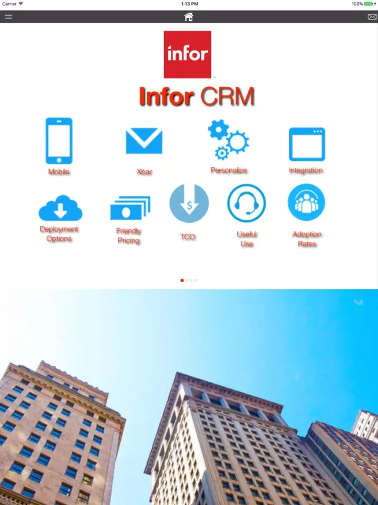 صور iCRM Info for Providian Global iPad 