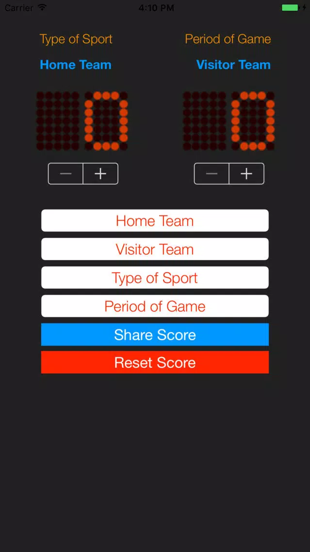Tangkapan layar uKeepScore One Watch