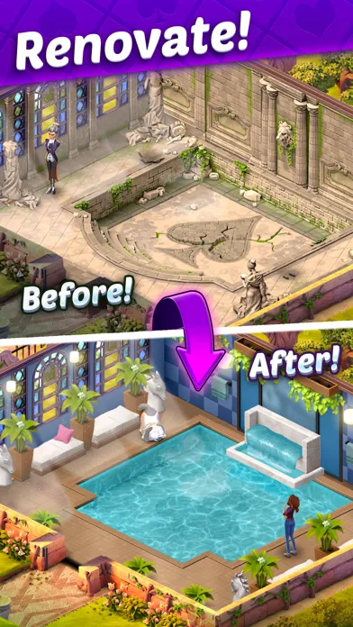 Capturas de tela do Solitaire Story: Ava's Manor